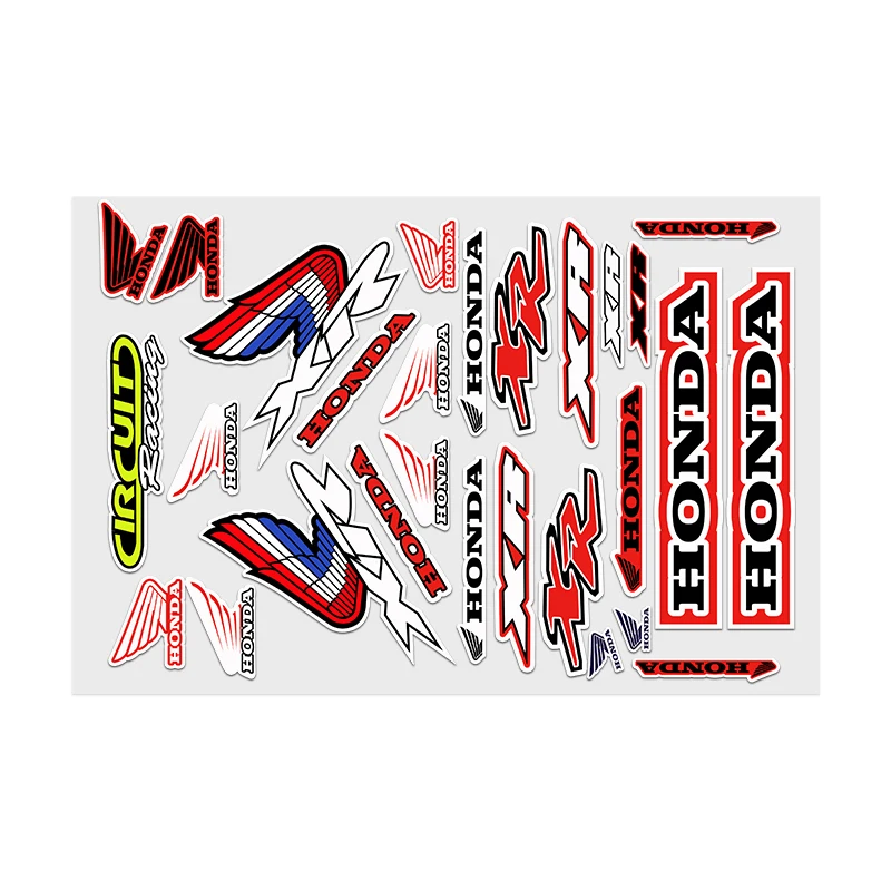 Aufkleber Moto Sticker Auto Body Bumper für Honda Windows Motorrad Helm Laptop Wände Vinyl Aufkleber Auto Tuning – Detail 9