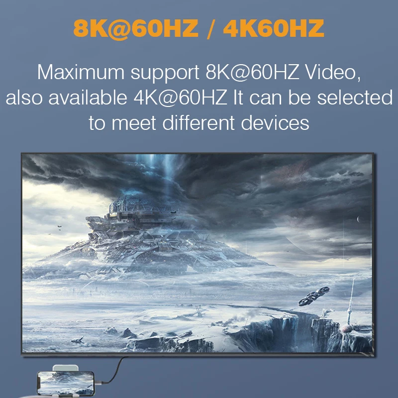 DP1.4 to HDMI2.1 Cable mini DP 1.2 to HDMI 2.0 Video Adapter 4K@60Hz 8K@60Hz DisplayPort Adapter For PC Laptop Projector Monitor BEST SELLERS