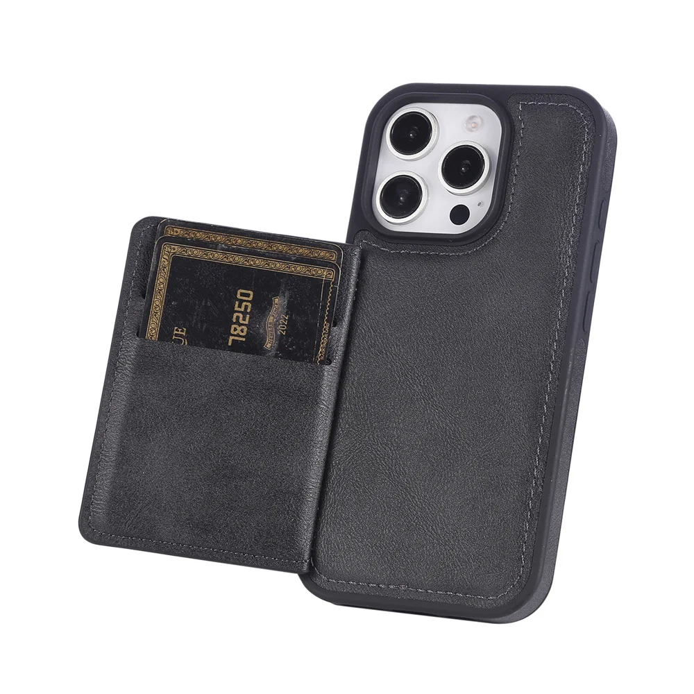 Premium Flip Leather Phone Case with Magnetic Wallet and Card Holder - Bracket Back Cover