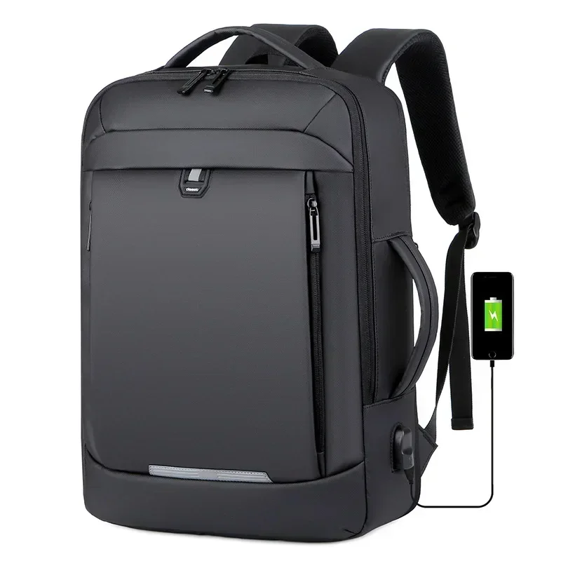 

17 Inch Business Laptop Backpack Waterproof Notebook For Men School Book Bag Expandable Multifunction USB Charging Man Backpacks