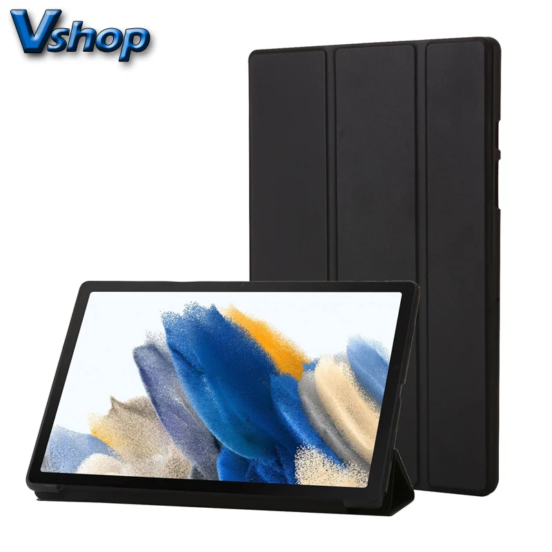 For Samsung Galaxy Tab A8 10.5 2021 TPU Three-fold Horizontal Flip Leather Case