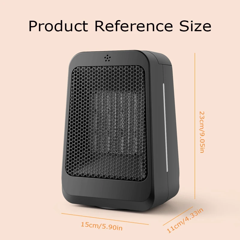 New 1200W Touch Control Space Heater Portable Electric Heater Electric Portable Warmer Home Heater with Remote Control Timing 6