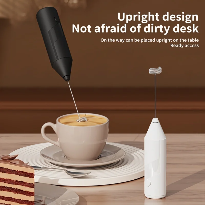 Mini Electric Milk Foamer Blender Wireless Coffee Whisk Mixer Handheld Egg Beater Cappuccino Frother Mixer Kitchen Whisk Tools 2