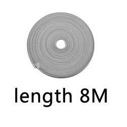 Universal Car Rim Protector Strip - Wheel Edge Guard and Tire Styling Cover (8m - gray)