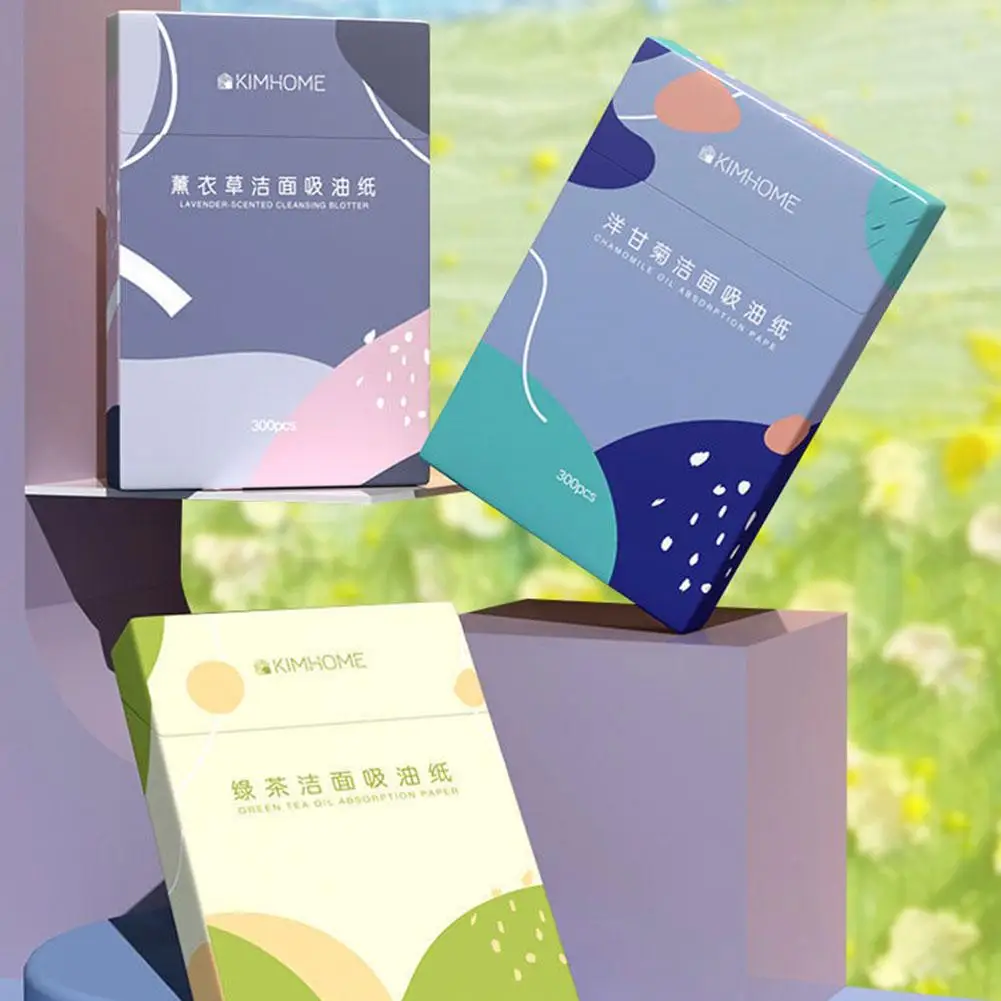 300 Sheets/pack Facial Oil Blotting Sheets Paper Cleansing Makeup Paper U8J2 Tools Face Absorbent Blott Control Beauty Pape D8J2