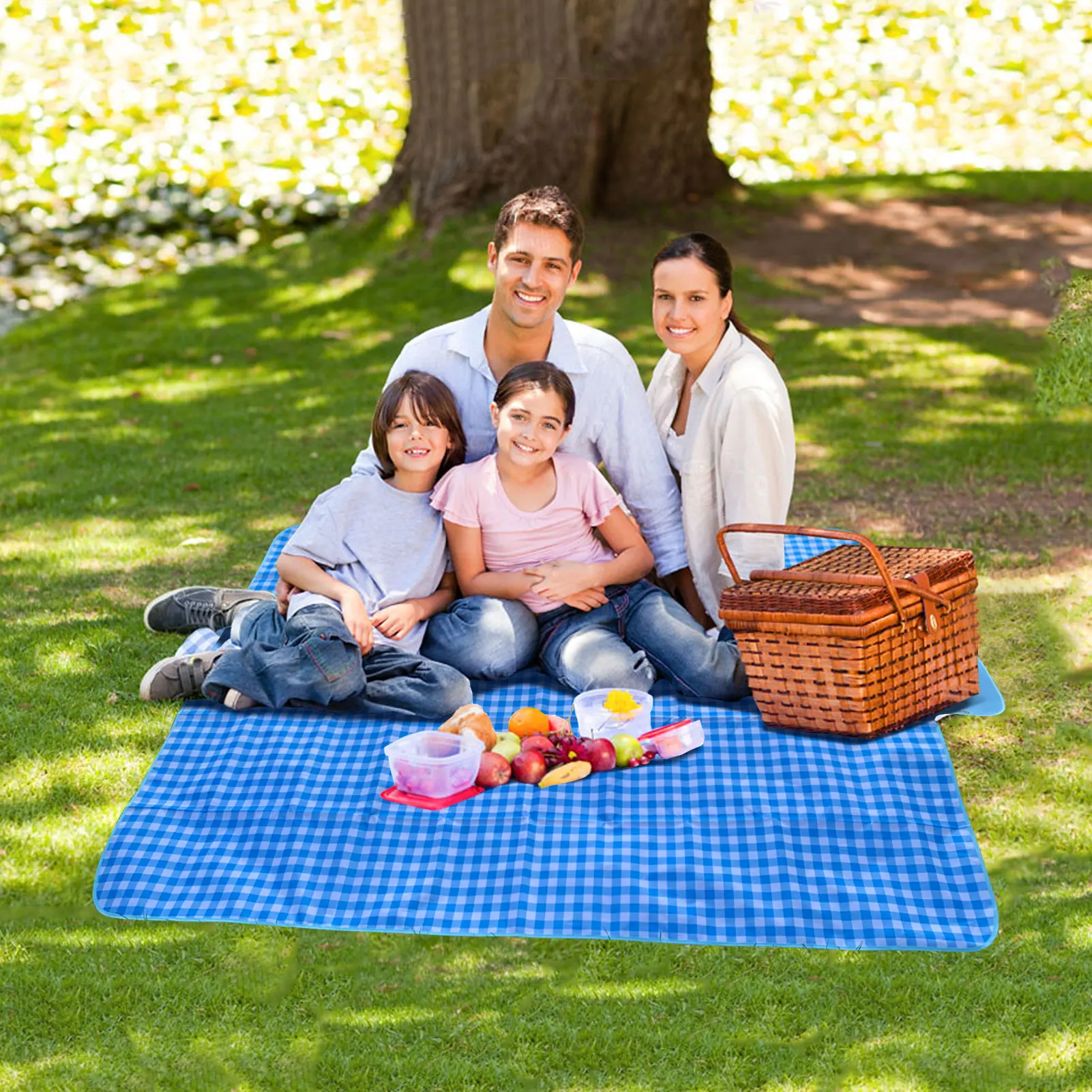 Picnic Blanket 150x200cm, Outdoor Water Resistant Blanket, Large 3