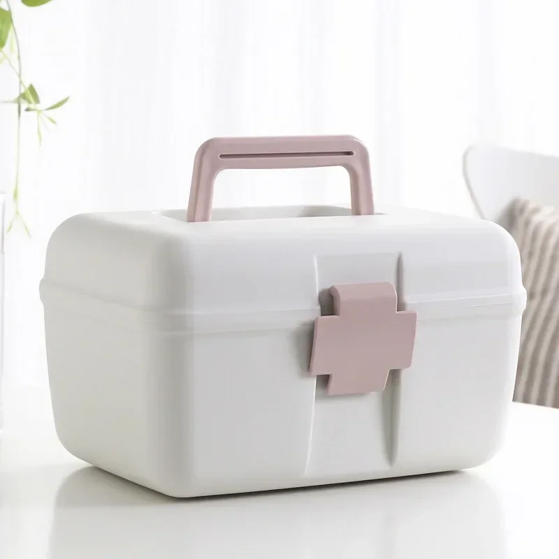 Portable Medicine Organizer Pills Storage Box Organizer Medicine Home Weekly Portable Multi Layer Drug Large Capacity