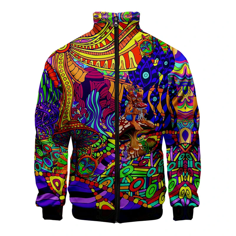 thumbnail image 1 of Chaqueta informal con cremallera para hombre y mujer, ropa de primavera y otoño, con estampado lavado, camisetas de manga larga, chaquetas cómodas hawaianas, abrigos para hombre, 1 of 4