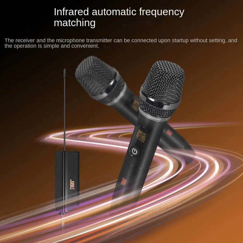 For JBL Universal microphone karaoke one tow two U segment outdoor handheld  wireless KTV singing home dynamic type For JBL