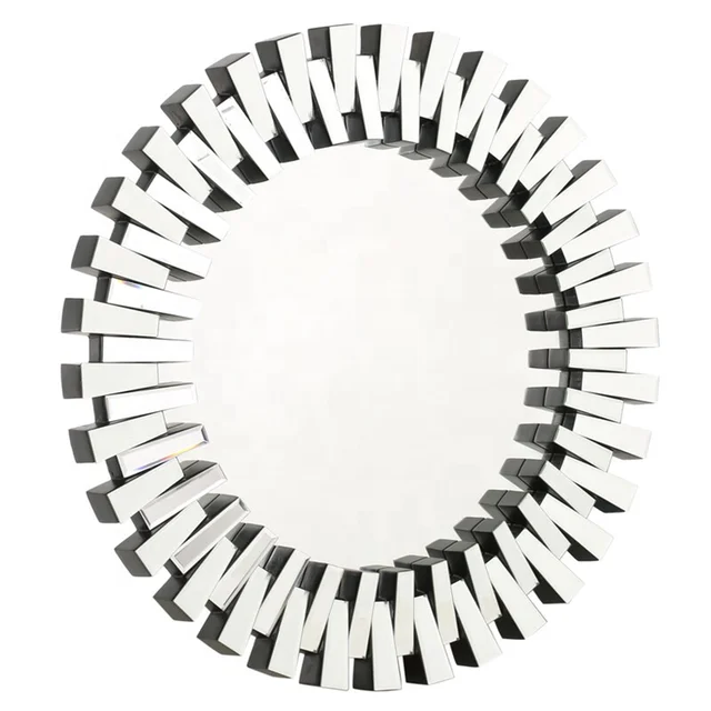 High Quality Venetian Wall Mounted Decorative Frame Bathroom Round Mirror with Competitive Price