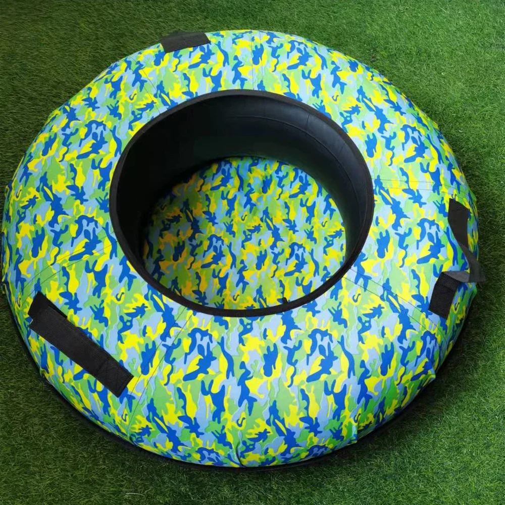 winter slide playground dry donut tire ski ring for rainbow slide