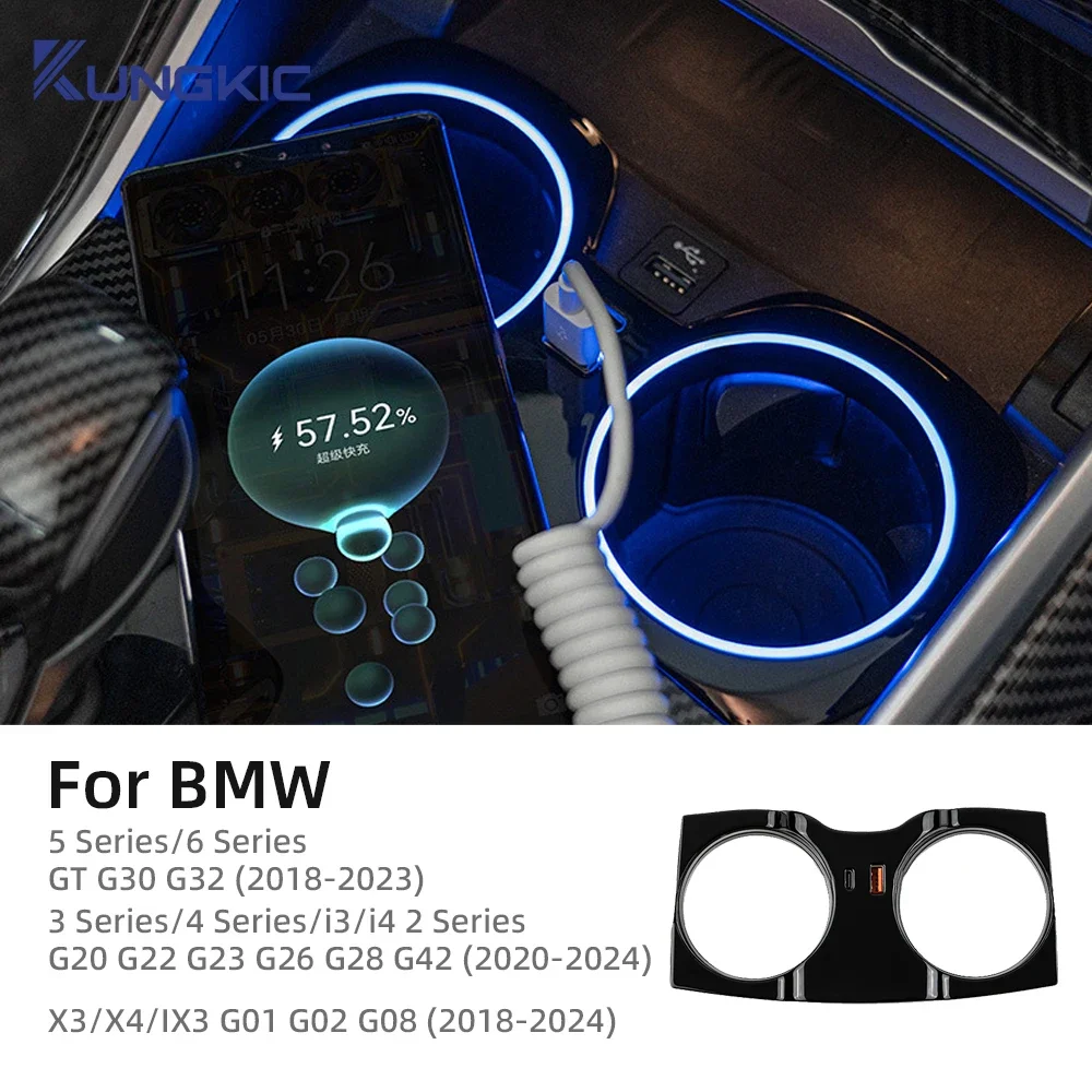 bmw g20 cigarette lighter not working Fast Charger for BMW 3 4 5 6 Series GT G30 G20 X3 X4 G01 G02 USB Shunt Hub  Type C Splitter With Cigarette To Adapter Charging