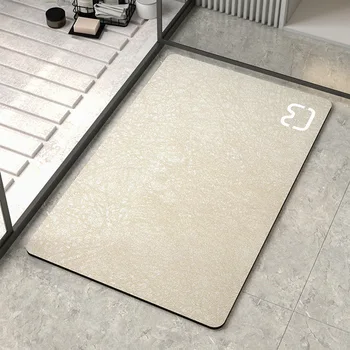 Tappetini da bagno assorbenti con testa di gatto con fondo in gomma antiscivolo Tappetino per vasca da bagno Spessore 2,5 mm Tappetino ad asciugatura rapida Facile da pulire 1