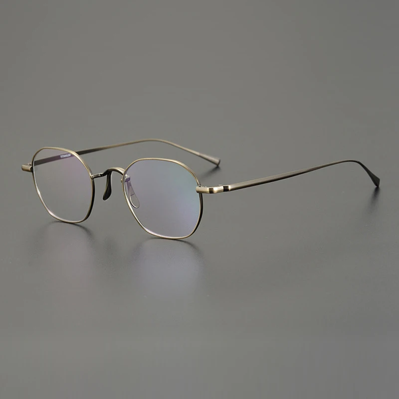 

KJ46 Retro pure titanium glasses frame men designer simple optical glasses myopia reading women personalized glasses