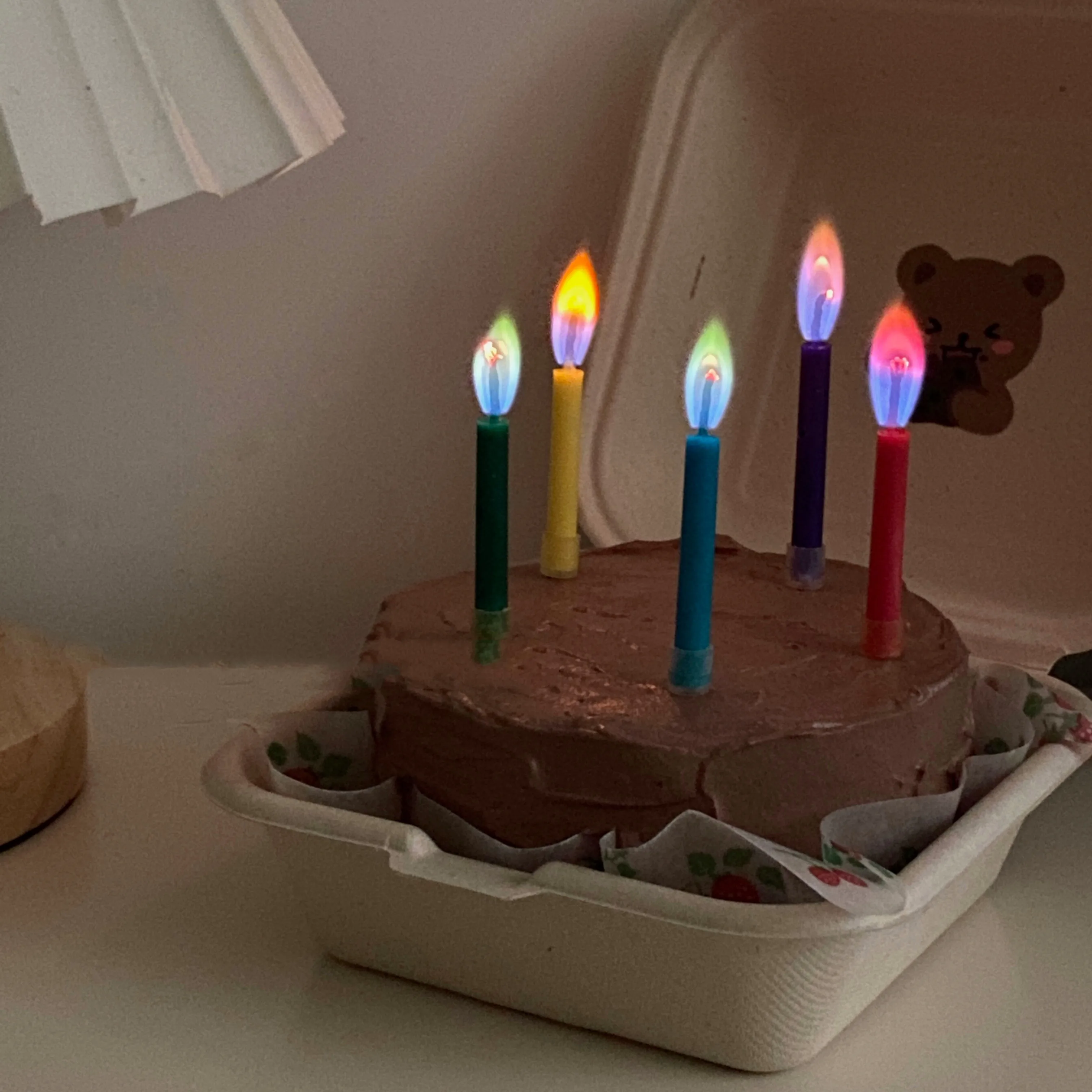 

Best Sell Amazing Festival Rainbow Ins Colorful Flame Candle Birthday Cake Decoration