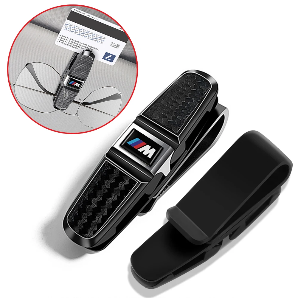 Car Sun Visor Sunglasses Clip Card Clamp For Bmw M E34 E36 E60 E90 E46