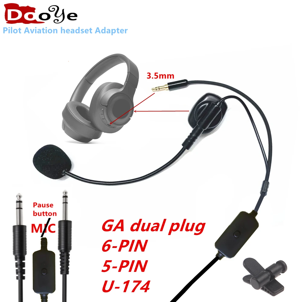 Pilot Headset Aviation Headset David Clark Microphone Aviation