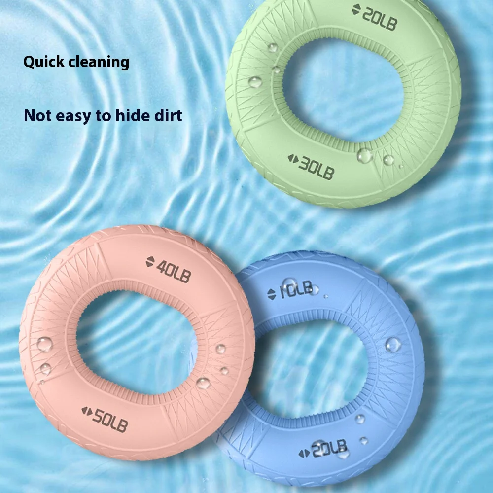 Grip strength circle professional exercise, hand strength rehabilitation training, massage, silicone grip device