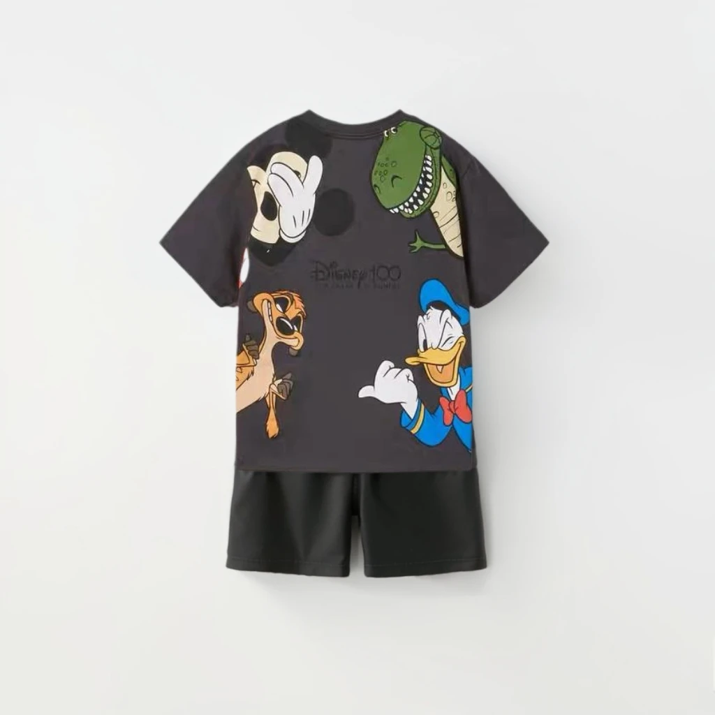Disney Cool Boy Clothes Designer Za Tops Summer Boy Children Outfits Short Sleeved T-shirt Sport Clothing Children Suit For Boy 2