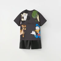 Disney Cool Boy Clothes Designer Za Tops Summer Boy Children Outfits Short Sleeved T-shirt Sport Clothing Children Suit For Boy 2
