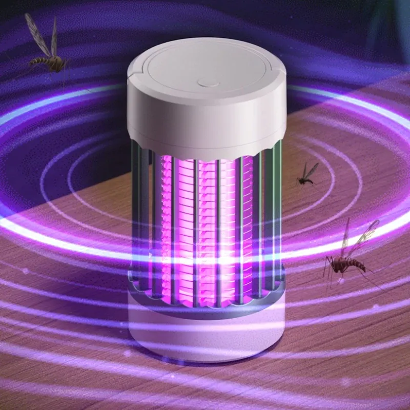 Electric Mosquito Killer Lamp Rechargeable Indoor Outdoor Bug Zapper USB Powered Insect Trap for Home Patio Bedroom Camping