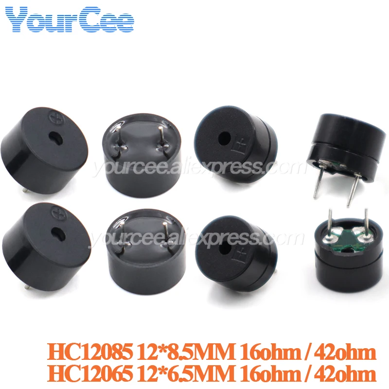 20pcs/2pcs Passive Buzzer 42R 42ohm 16R Resistance 12MMx8.5MM 12MMx6.5MM In Common Use Mini Piezo Buzzers Diy Electronic