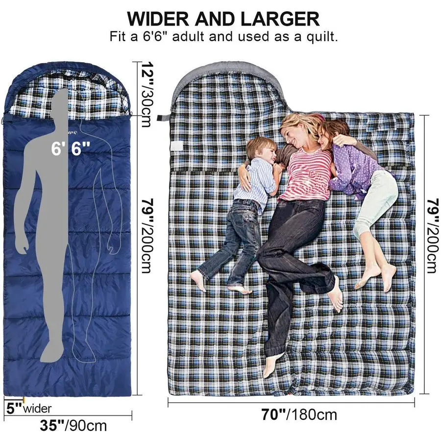 Cotton flannel sleeping bag - image 2