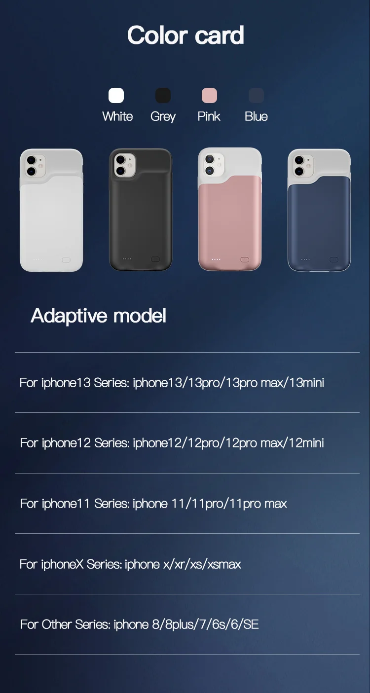 11 cases כוח בנק מקרה עבור iPhone 13 12 פרו מקסימום 12 מיני 11 פרו Max XR XS מקסימום Ultra דק סוללה מטען כיסוי עבור iphone 6 7 8 בתוספת SE2 cheap iphone 11 cases