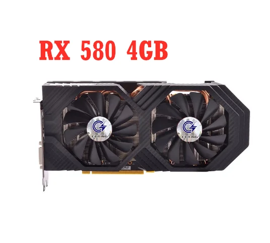 

XFX Video Card RX 580 4GB 256Bit GDDR5 Graphics Cards for AMD RX 500 series VGA Cards RX580 Used DisplayPort HDMI 570