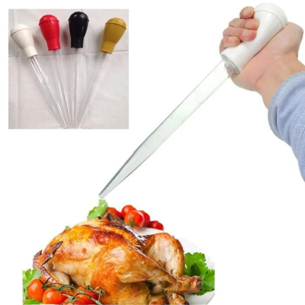 Description Picture 2 of itemNew Turkey Oil Dropper Cooking Turkey Chicken Oil Dropper BBQ Food Flavour Baster Syringe Tube Pump Pipe Kitchen Tools