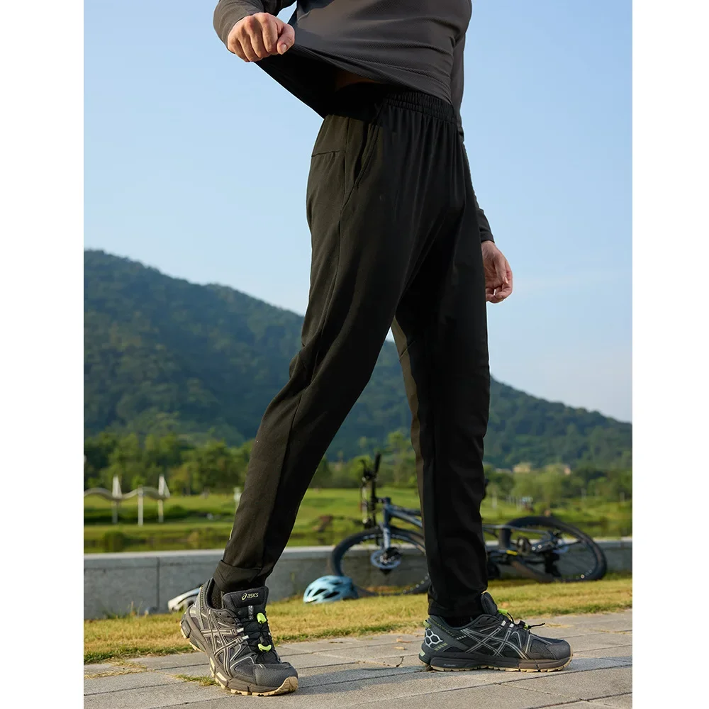 Lulu Men's Running Sweatpants Autumn/Winter Knit Casual Fitness Pants Outdoor Running Basketball Quick Dry Trousers