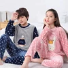Fleece Pajamas For Boy Flannel Warm Pyjamas Kids Thicken Cartoon Teens Sleepwear Cute Big Boys Girls Night Clothes 10 12 14 16Y 2