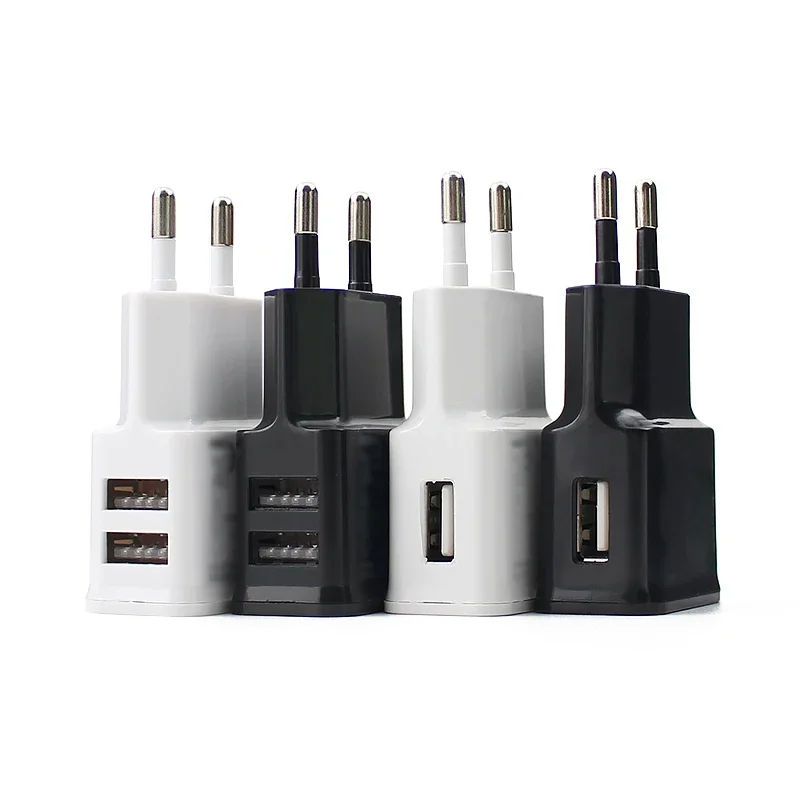 5V 2A Universal Power Adapter USB Dual Port AC DC Charger for iPhone Android Phone Tablet Device