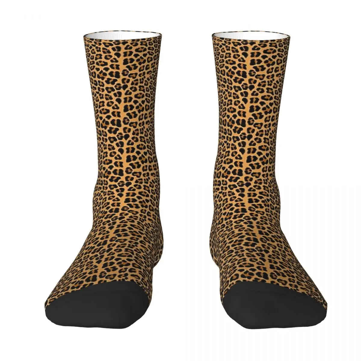 Leopard Print Adult Socks Unisex socks,men Socks women Socks 3d simulation animal foot socks leopard snake skin print creative long socks unisex fashion harajuku christmas high ankle socks