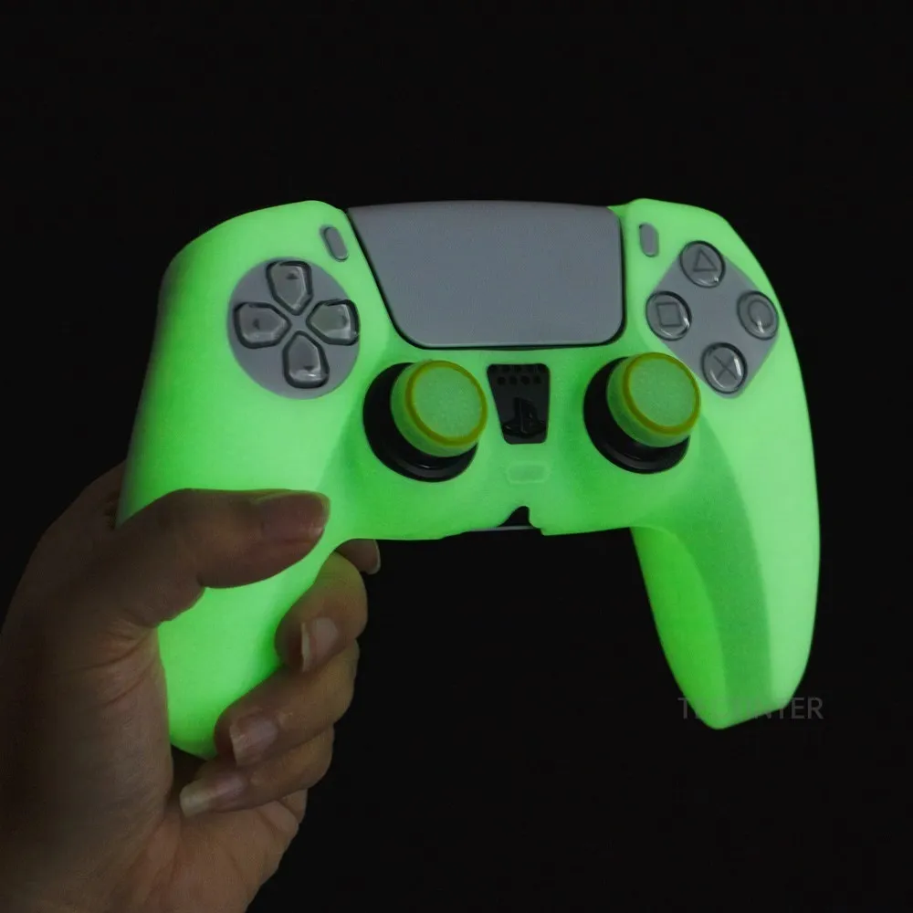 Leuchtende Silikonhülle für Controller-Daumensticks, Gummihülle für Gamepad-Joysticks für PS5-Zubehör_voghion.com