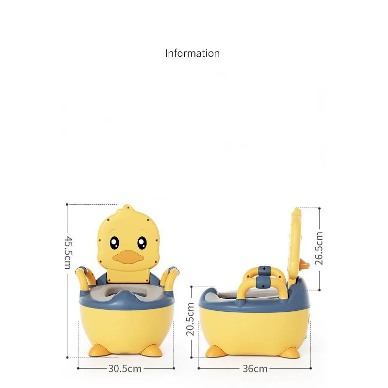 Kids Potty Training Toilet Household Large Seat Baby Cute Animal Splash-proof Training Portable Toilet Comfortable Non-Slip 5