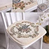 European  Beautiful Seat Cushion Non-Slip Pad with Memory Foam for Dining Chair Seat Cushions with Strips Comfort Durable 1