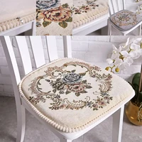 European  Beautiful Seat Cushion Non-Slip Pad with Memory Foam for Dining Chair Seat Cushions with Strips Comfort Durable 1