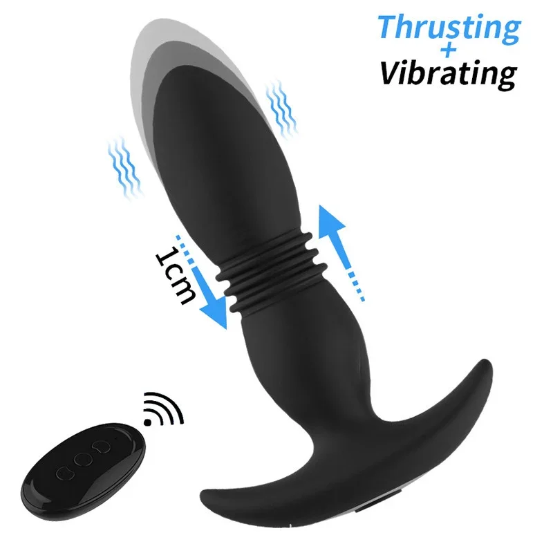 APP Remote Control Telescopic Vibration Butt Plug Anal Vibrator Female Butt Anal Dildo Prostate Massager Male Plug