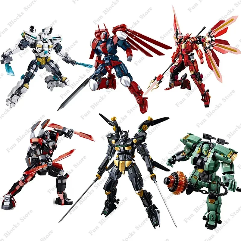 Sluban Serie Meccanica Super Robot Pacific Rim Bracer Phoenix Battle Mech Building Blocks Mattoni Movie Figures Model Kids Toy