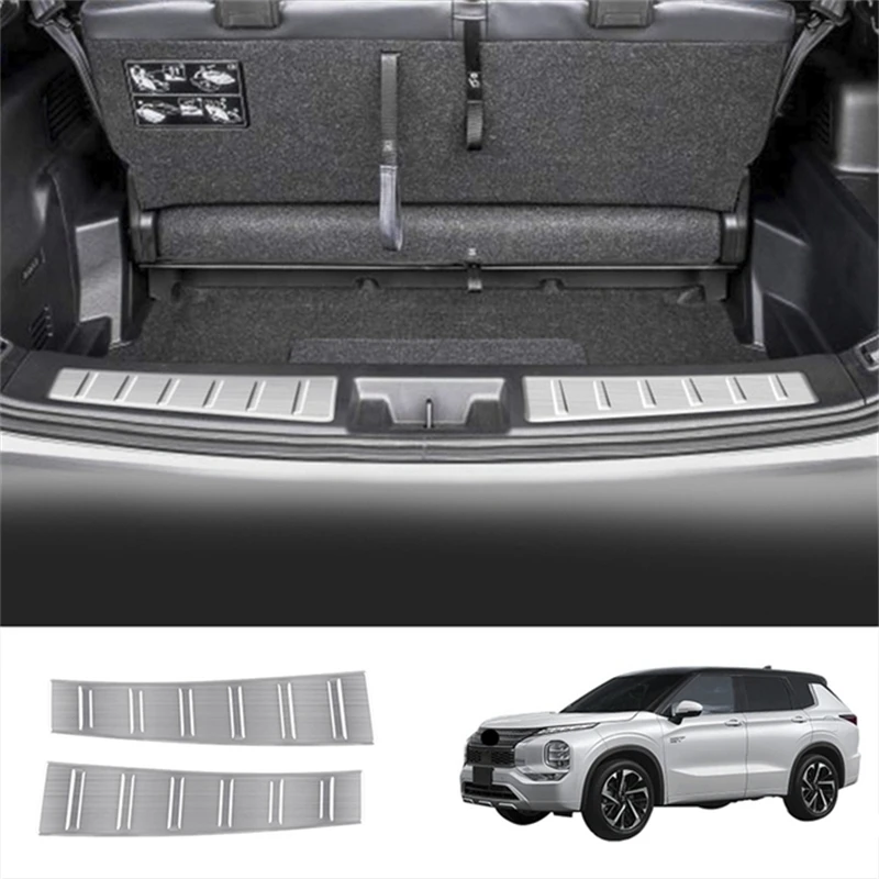 

2Pcs Rear Bumper Inner Guard Plate Cover Trim For Mitsubishi Outlander 2022-2023 Car Accessories