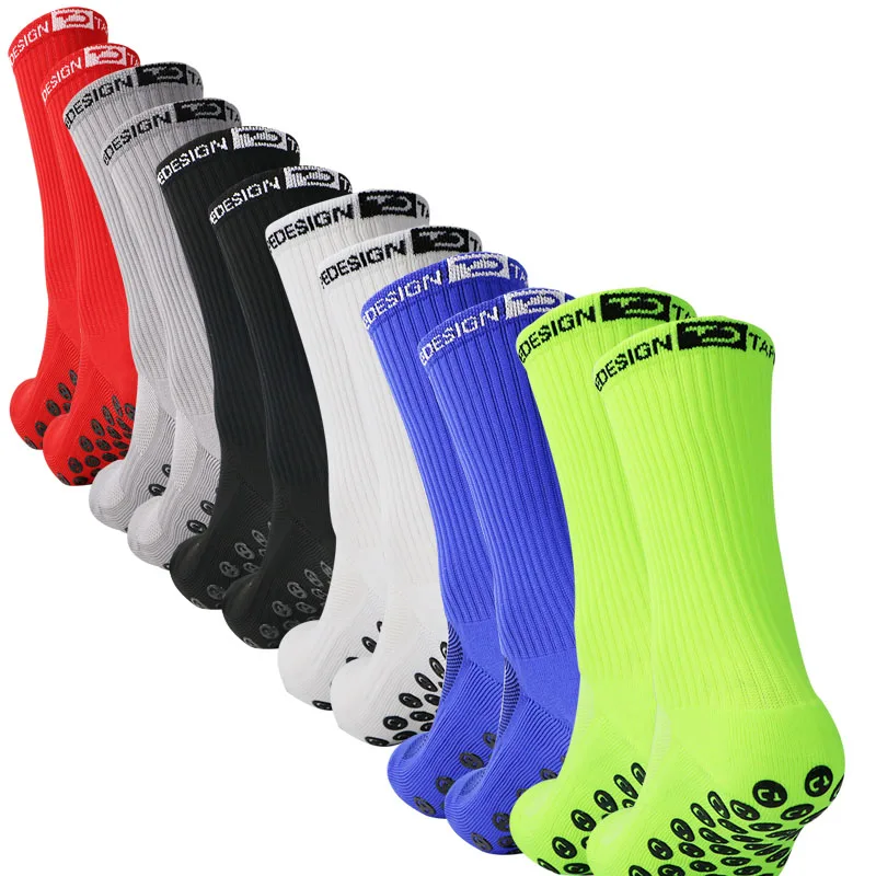 Men and Women Football Socks Sports Socks Non-slip Silicone Bottom Soccer Basketball Grip