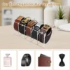 5 Grid Belt Organizer Box Transparent Acrylic Belt Display Case for Tie Bow Tie Women Men Belt Holder 6