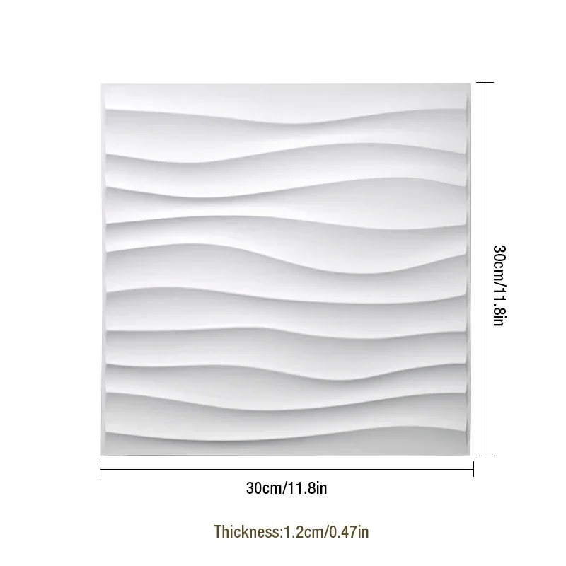 3D Wall Panel Sticker Ceiling Panel Plastic Mould for Tile Plaster Stone Art Decorative Form 30cm Bedroom Room Decoration