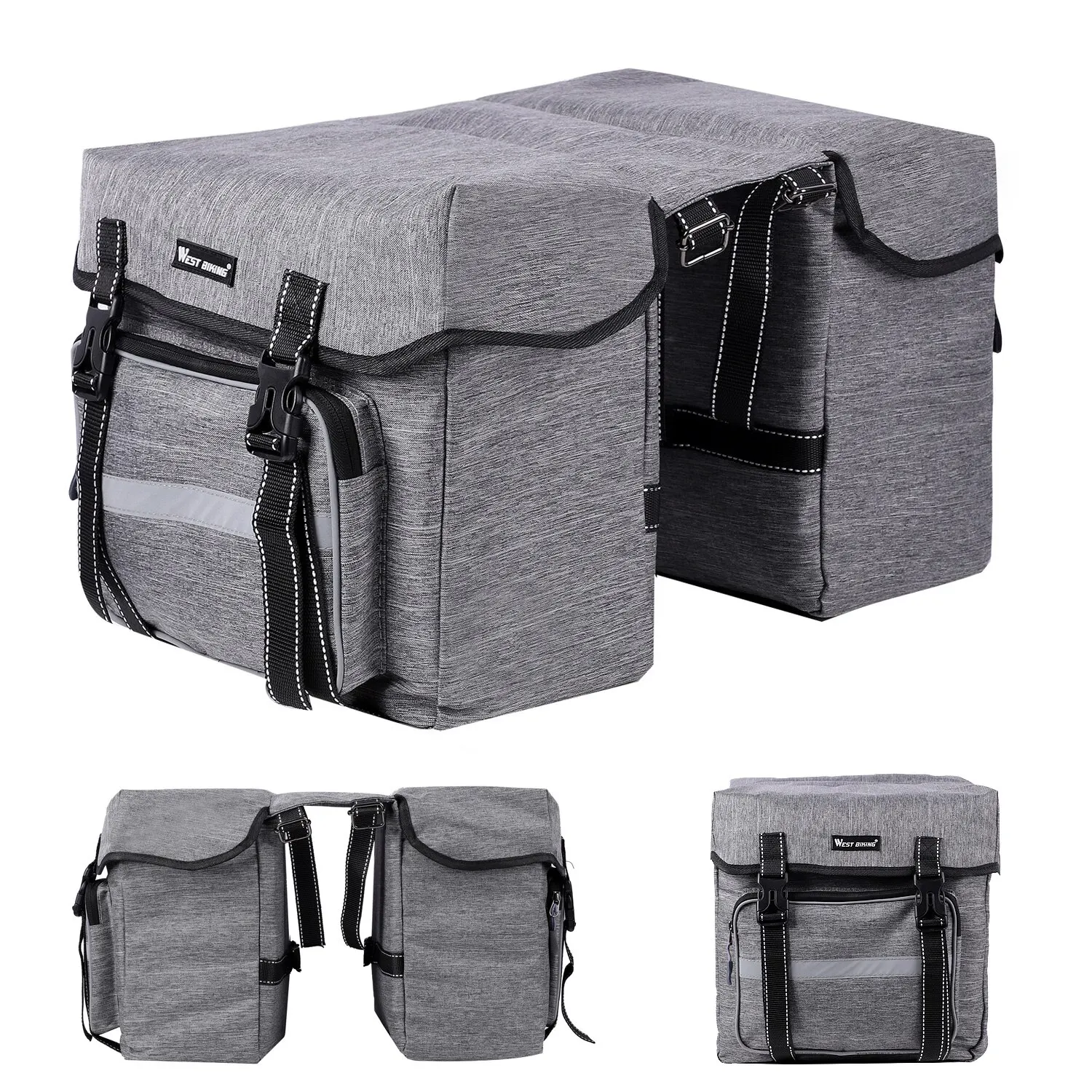 Bicycle Rear Seat Bag 25L Large Capacity Outdoor Luggage Carrier Bags Bike Bag Bicycle Bag Bike Accessory