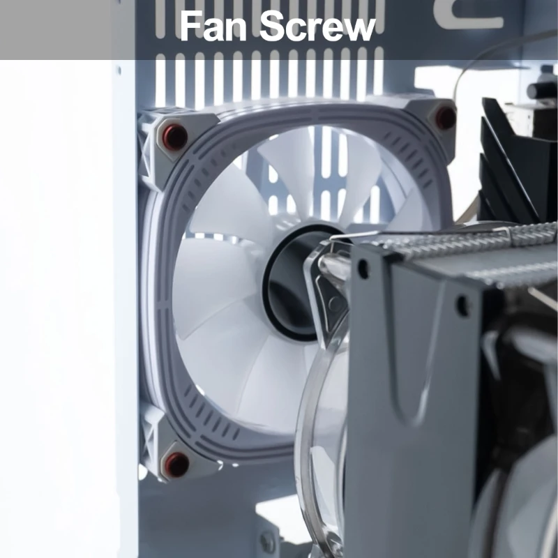 Silent Cooling Desktop Fan with Vibration Dampening Technology