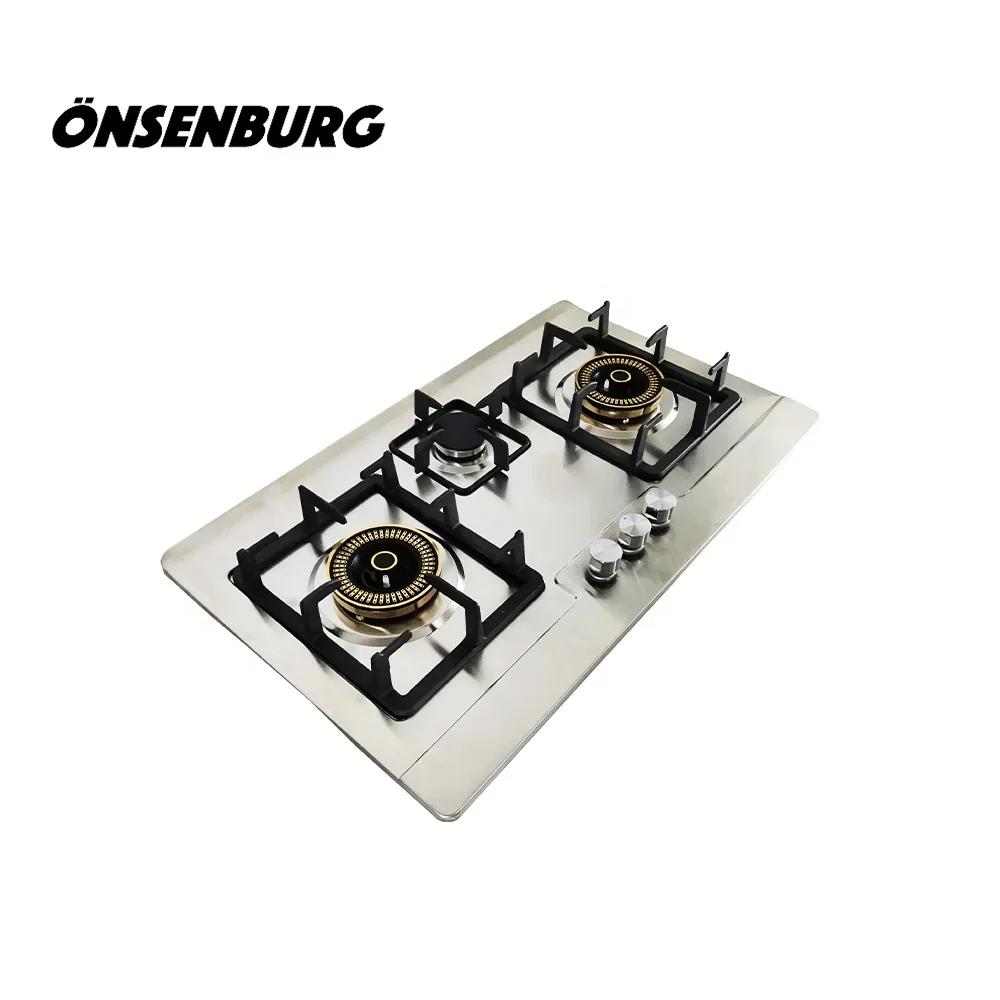 Onsenburg Built-in 3 Burner Gas Hob/Material Stainless Steel Gas Stove MSD-7601k 3