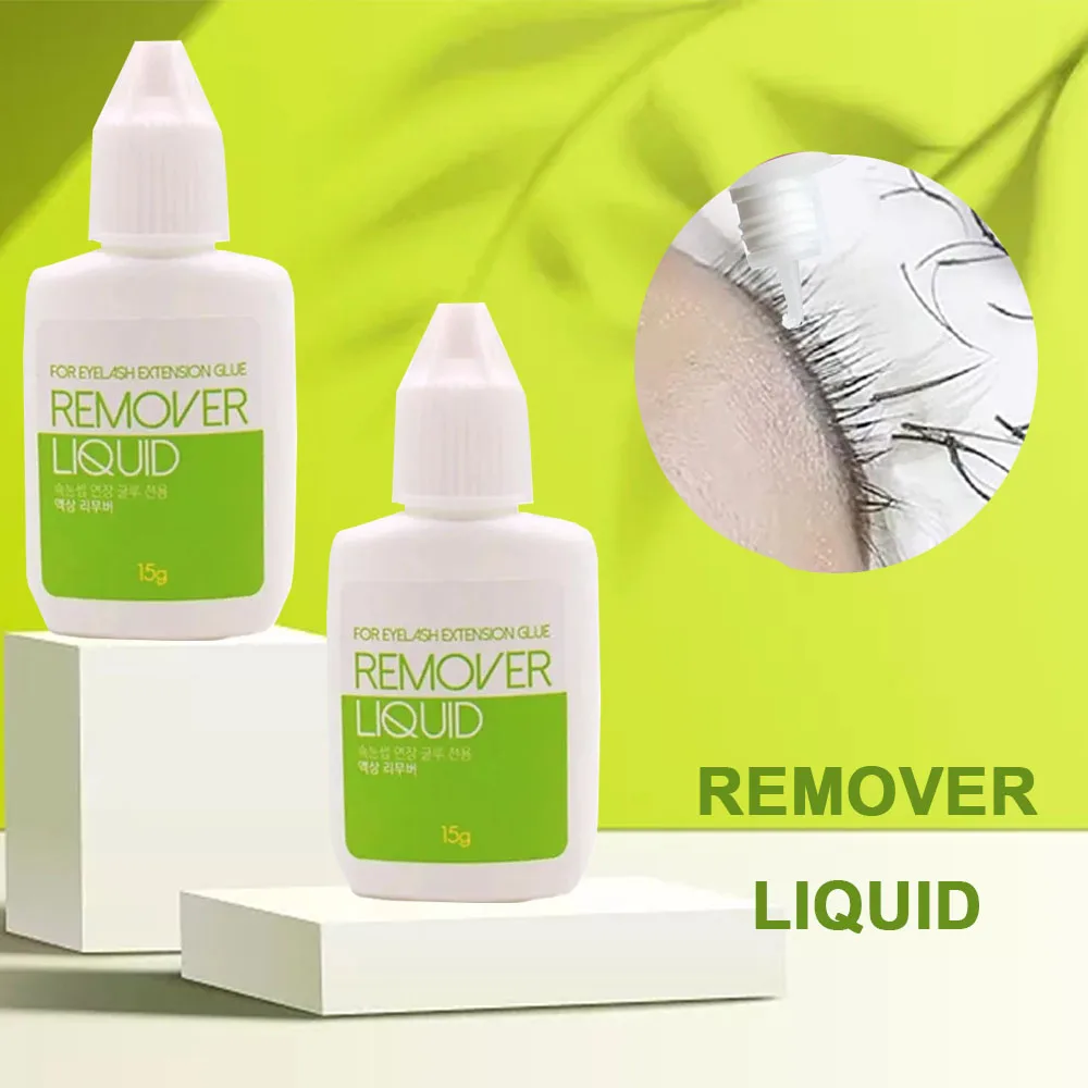 Original Korea Remover Liquid for Eyelash Extensions Glue Wholesale Clear Gel Cleaner False Lash Removal Liquid 15g 2
