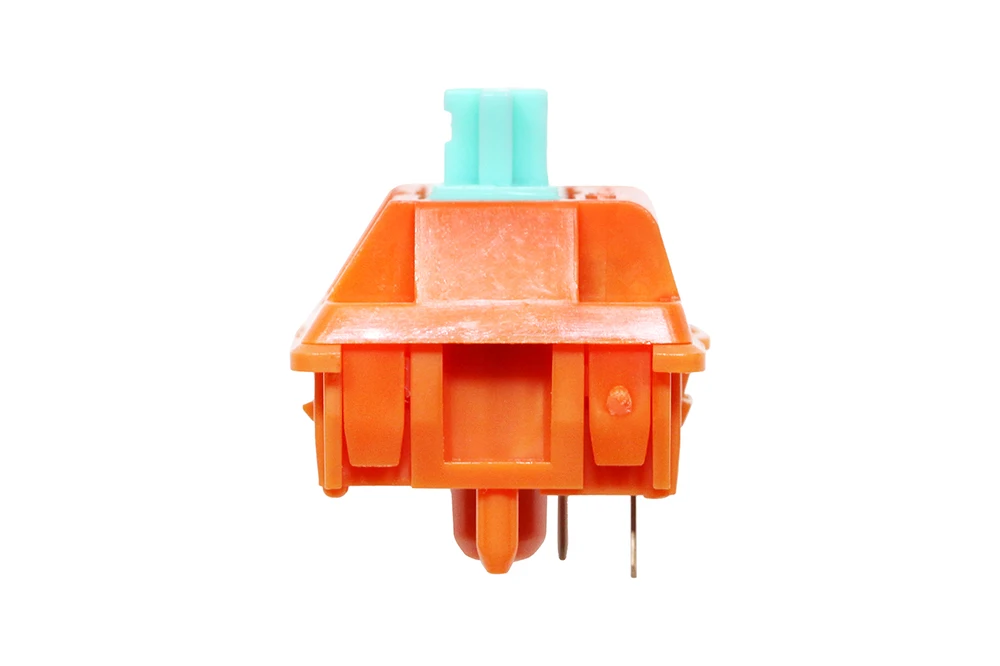Tecsee-carrot Switch Tátil para Teclado Mecânico de Jogos Pme Pom Selecionado Fábrica de Primavera Lubed 60m Laranja Ciano 5pin 68g - Imagem 6
