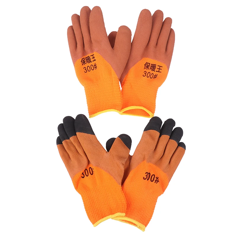 1 Pair Padded And Thickened Warm Protective Gloves Non-slip Wear-resistant Gardening Labor Gloves 2